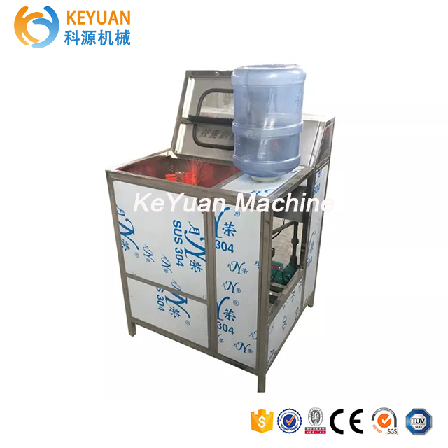 Semi Automatic Plastic Barrel Decapping Machine 5 Gallon Bottle Cleaning Machine