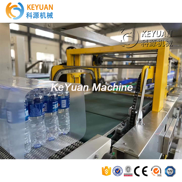 Linear high speed Automatic Beverage water Bottle PE Film shrink stretch wrapper Packaging System Shrink Wrapping Machine