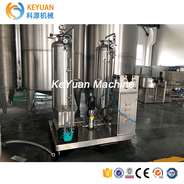 Soda And Carbonated Beverage Mixer CO2 Mixer 1000L Two Tanks