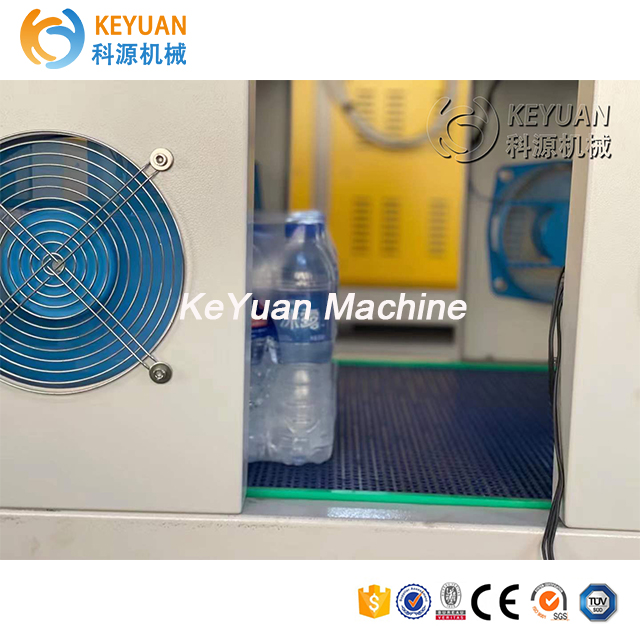 KeYuan Automatic Small Liquid Beverage Plastic Mineral Water Bottle Film Group wrapper Heat Shrink Wrapping Packing Machine