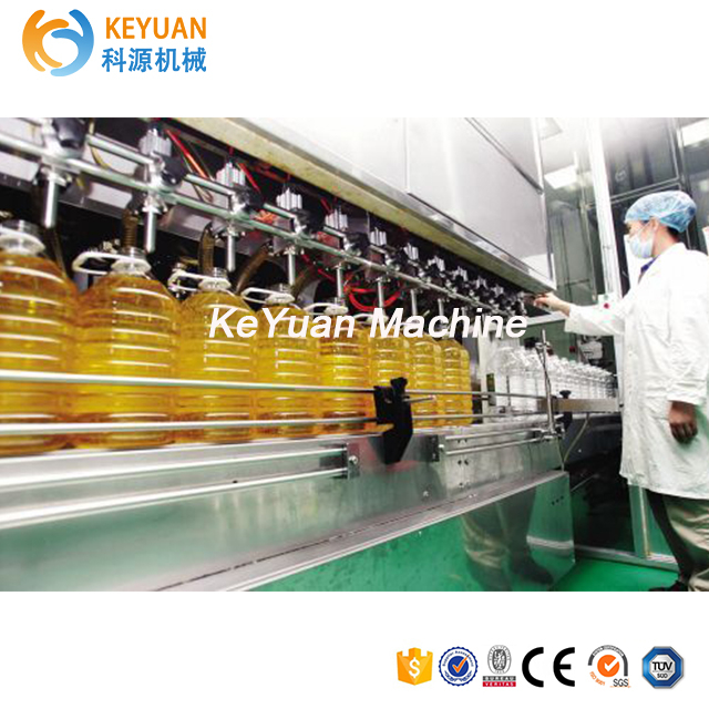 Lubricant oil filling machine for vegetable oil